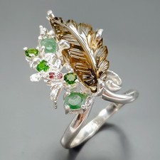 Bague quartz fumé naturel