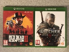 Lot Jeu Xbox One The Witcher 3, Red Dead Redemption 2 - no console nes ps wii