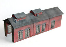 VOLLMER HO MAQUETTE HANGAR REMISE A LOCOMOTIVE, BATIMENT FERROVIAIRE DECOR TRAIN