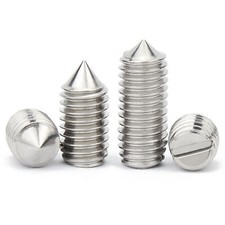  Vis De Fixation à Extrémité Conique Rainurée En Acier Inoxydable 304 