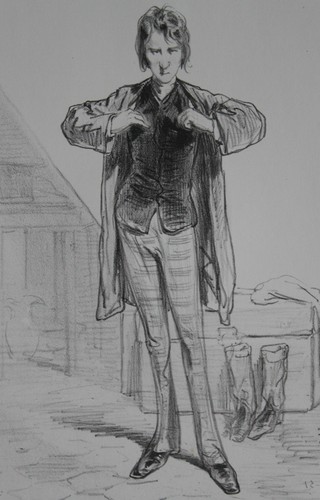 Gavarni lithographie originale - gavarni,