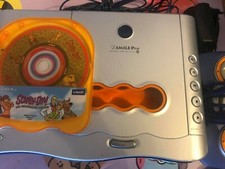 Console bleu vtech vsmile pro + jeu scooby doo + 1 adaptateur secteur testée ok