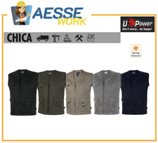 Upower Gilet Multipoches Chica En Coton Léger Printemps Été