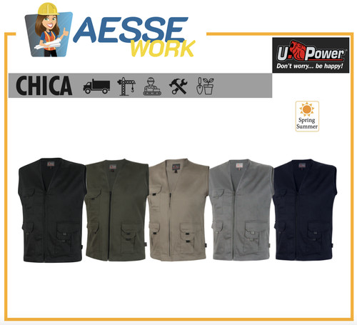 Upower gilet multipoches chica - gilet,