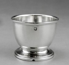 Ancien coquetier sur piédouche en argent massif Minerve 1er titre