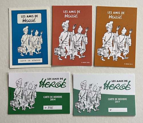 Tintin hergé lot de 5 - /,