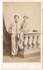 Comte William & Emmanuel BOURGADE la DARDYE Photo CDV 1865 Clermont Ferrand