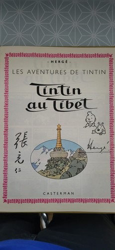 Tintin tibet bd - bd, dedicacee
