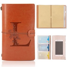 Cuir Vintage Journal Intime Carnet De Voyage A5 Idee Cadeau de Noël Graduatio...