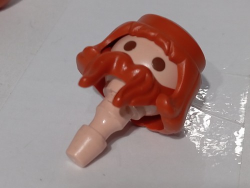 Playmobil tête barbe rousse - playmobil,