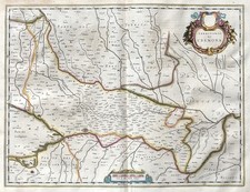 Cremona Piacenza Casalmaggiore Pontevico Carte Map Mappa Blaeu 1640