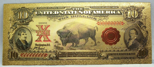 1901 billet factice bison - factice,