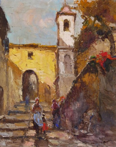 Huile sur toile - , xxe