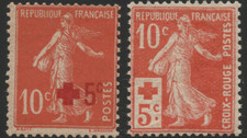 TIMBRES FRANCE Année 1914 Au