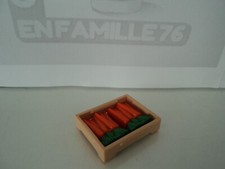 PLAYMOBIL vintage city life marchand légume cagette beige carottes 5341 5342 ...