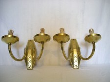 PAIRE D'APPLIQUES ART DECO -
