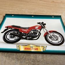 Honda FT500 1983 500 FT fiche carte moto passion collection Atlas