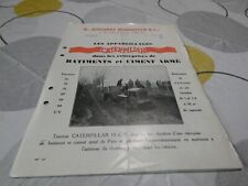 Prospectus brochure TRACTEURS CATERPILLAR  15 cv et 30 cv Français