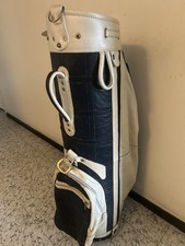 Sac De Golf Vintage Cuir Bleu