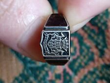 Bague en argent massif avec le