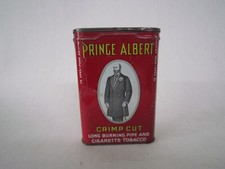 ANCIENNE BOITE EN TOLE LITHO PRINCE ALBERT TABAC PIPE CIGARETTE CRIMP CUT