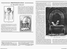 PRESTIDIGITATION-MAGIE ( LE DECAPITE PARLANT ) PREDTIDIGITATEUR " ALBER 1935