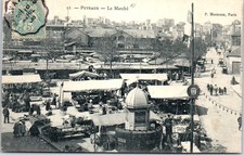 92 PUTEAUX - vue generale sur le marche.