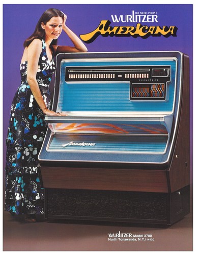Americana wurlitzer model - model, 3700