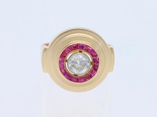 bague ancienne art déco 0,80