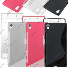 Housse Etui Coque Silicone Motif S-line Gel Souple Sony Xperia Z5, Z5 Dual, Film