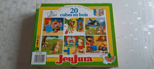 Jeu cubes bois vintage - de, 20