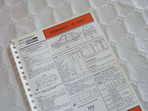 Fiche technique renault txe - fiche,