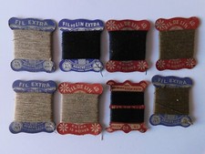 8 BOBINES FIL DE LIN ANNEES 50