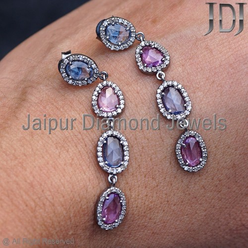 14k naturel diamant pavé - diamant,