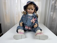 Poupée d'artiste poupée Monika Peter poupée légère en vinyle 75 cm. Excellent...