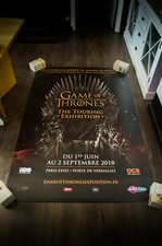 EXHIBITION ⚔️ GAME OF THRONES B French Shelter Art Vintage Original Art Poster