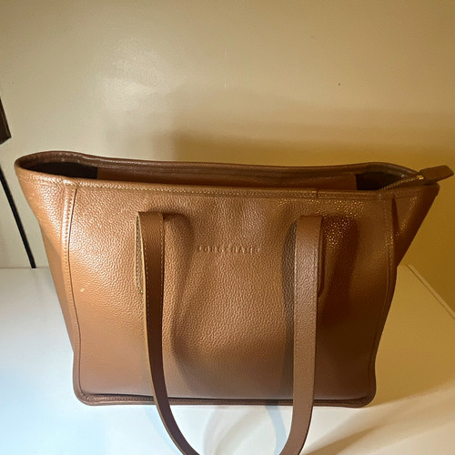 Longchamp pebbled tote zip - pebbled,
