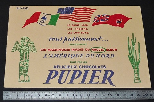 Buvard 1950 chocolat - buvard,