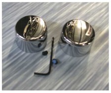 CACHES ECROUS CHROMES AXE DE