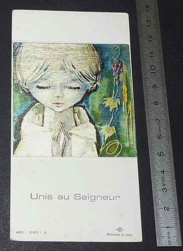 Chromo 1970 image pieuse - chromo,