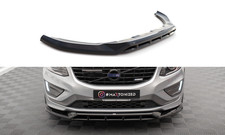 Maxton - Lame Du Pare-Chocs Avant Volvo XC60 R-Design Mk1 Facelift Noir Brillant
