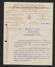 SAINT-OUEN (93) USINE CERAMIQUE de REVIN (08) EMAILLERIE "PORCHER" en 1925