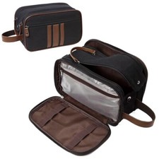Trousse de Toilette Homme Voyage Grande Trousse Toilette Femme en Toile Imper...