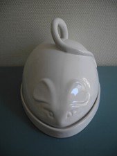 ancien plateau cloche fromage souris déco table vintage cheese board Käsebrett