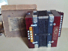 Ancien jouet musical accordéon stahltöm sport vintage boite d'origine collection