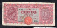 Italie 100 lire - 1944, etat