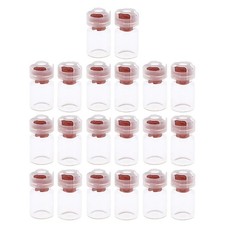 20pcs Mini Bouteilles En Verre Rondes Mignonnes Avec Bouchon Petites Fioles