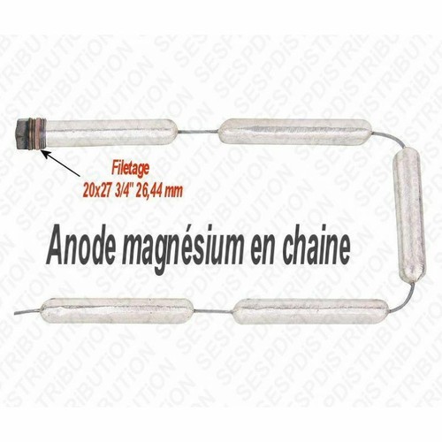 Anode magnésium chaîne - anode, d