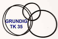COURROIES SET GRUNDIG TK 35 MAGNETOPHONE A BANDE EXTRA FORT NEUF FABRIQUE TK35