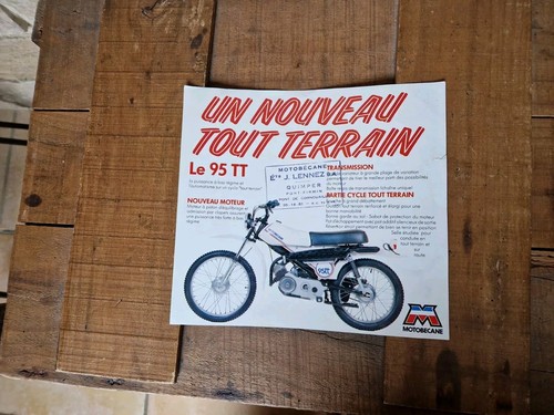 Feuille prospectus motobecane - feuille,
